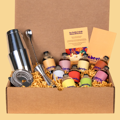 9-Bottle Kit with Cheeky 5-Piece Professional Bar Toolkit