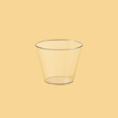 Disposable Clear Plastic Cups (9 oz)