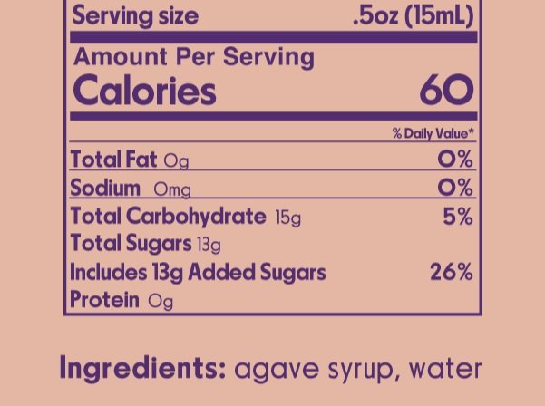 Cheeky Agave Syrup 4 oz