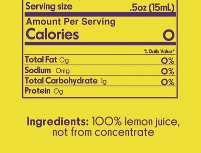 100% lemon juice